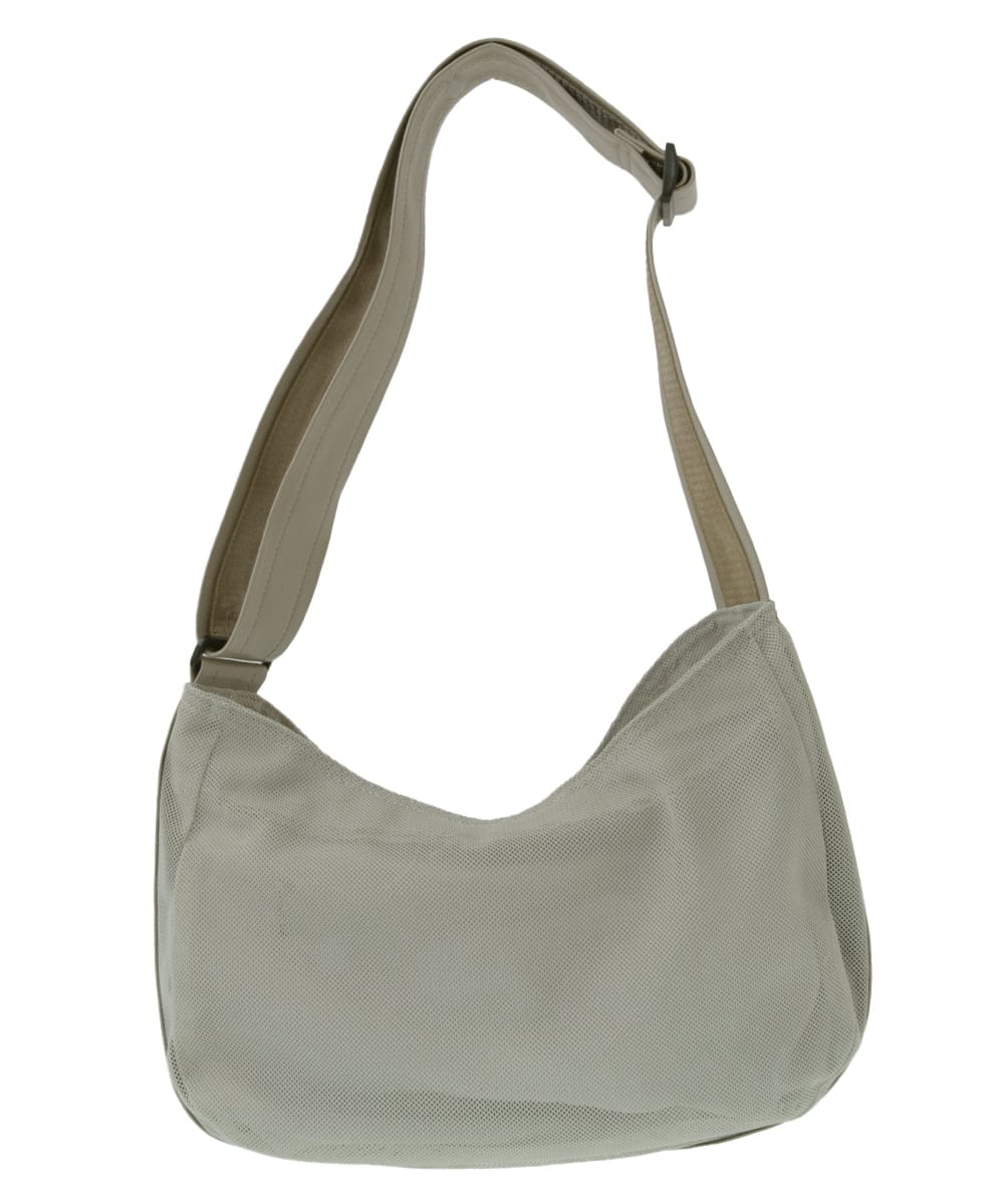 BPCGV54140 MK MICHEL KLEIN BAG(MK ミッシェルクラン バッグ) [500mlペットボトルより軽い]メッシュデザインショルダーバッグ ライトグレー