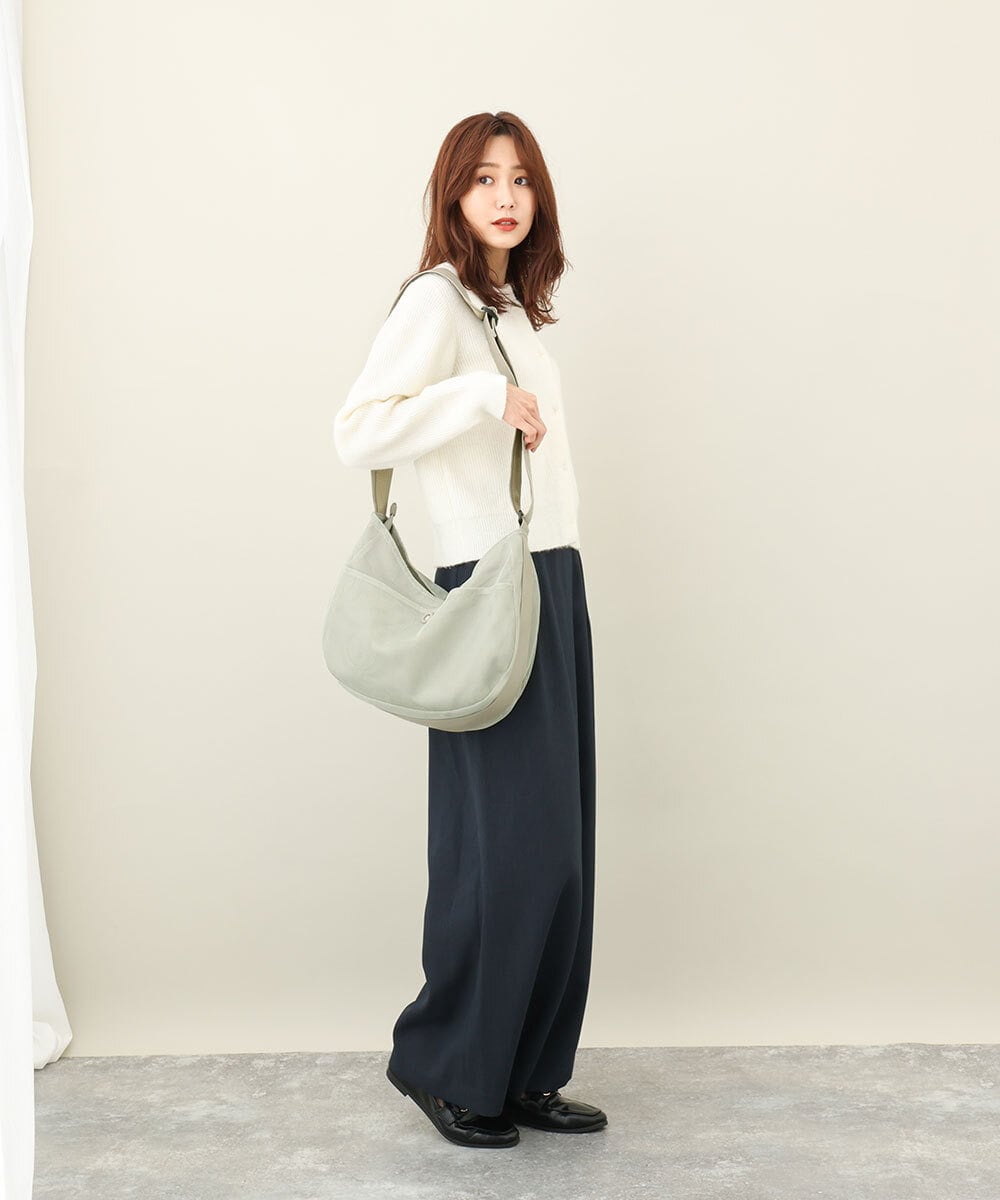 BPCGV54140 MK MICHEL KLEIN BAG(MK ミッシェルクラン バッグ) [500mlペットボトルより軽い]メッシュデザインショルダーバッグ ライトグレー