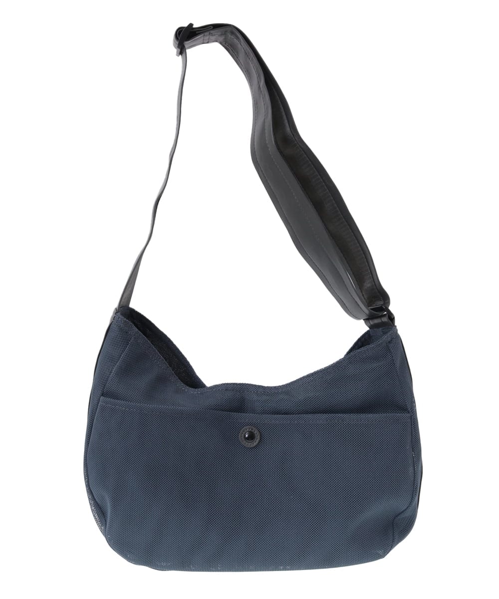 BPCGV54140 MK MICHEL KLEIN BAG(MK ミッシェルクラン バッグ) [500mlペットボトルより軽い]メッシュデザインショルダーバッグ ライトグレー