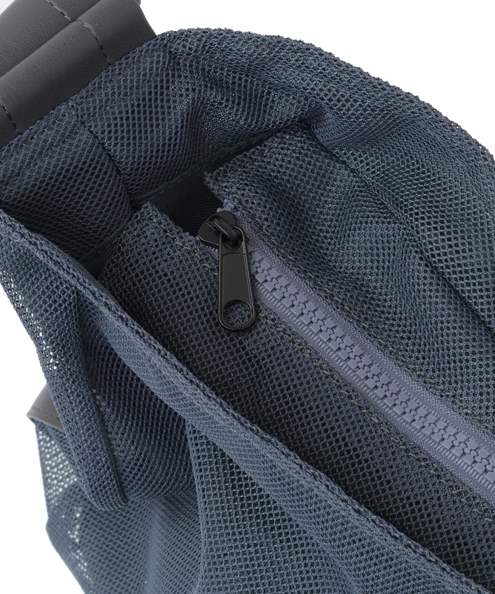 BPCGV54140 MK MICHEL KLEIN BAG(MK ミッシェルクラン バッグ) [500mlペットボトルより軽い]メッシュデザインショルダーバッグ ライトグレー