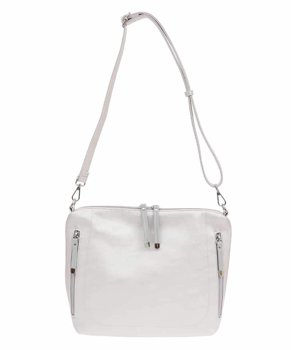 BPCGV63140 MK MICHEL KLEIN BAG(MK ミッシェルクラン バッグ) [2WAY]パンチングハンドルサイドファスナーバッグ シャンパンピンク