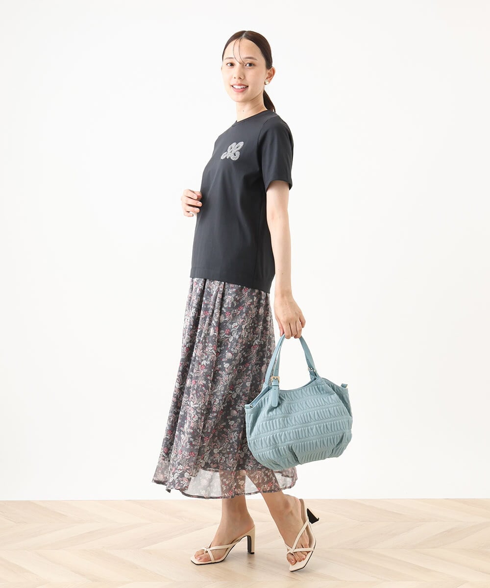 BPCJA71150 MK MICHEL KLEIN BAG(MK ミッシェルクラン バッグ) [2WAY]ギャザーデザインバッグ ピンク