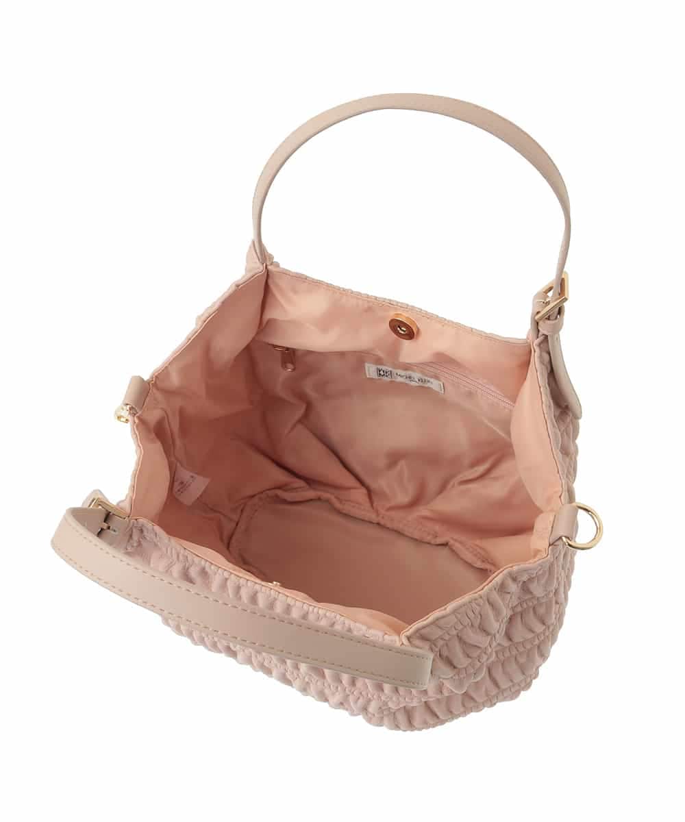 BPCJA71150 MK MICHEL KLEIN BAG(MK ミッシェルクラン バッグ) [3WAY]ギャザーデザインバッグ ピンク