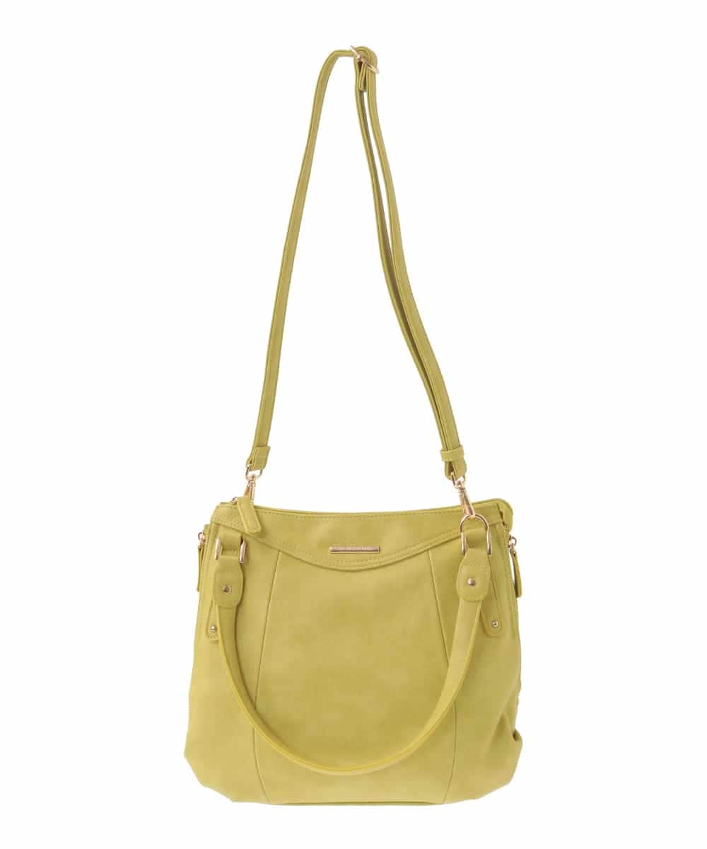 BPCJA72160 MK MICHEL KLEIN BAG(MK ミッシェルクラン バッグ) [2WAY]サイドファスナーデザイントートバッグ イエロー