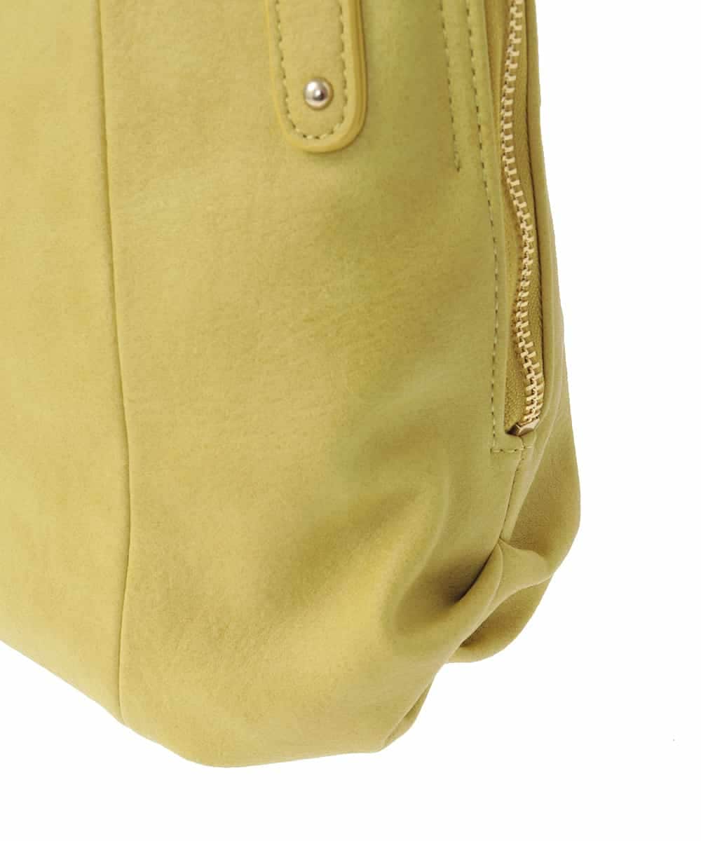 BPCJA72160 MK MICHEL KLEIN BAG(MK ミッシェルクラン バッグ) [2WAY]サイドファスナーデザイントートバッグ イエロー