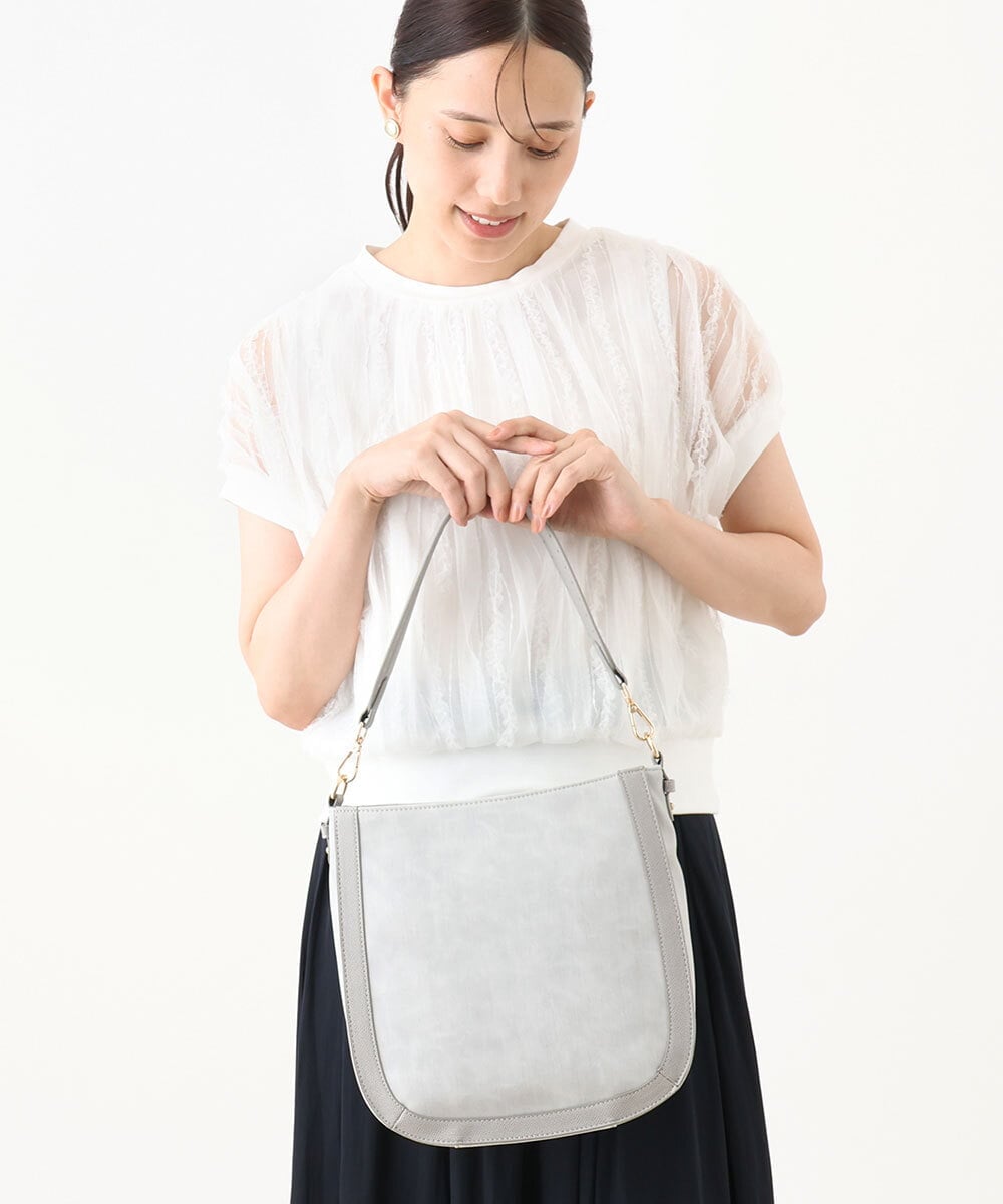 BPCJA73160 MK MICHEL KLEIN BAG(MK ミッシェルクラン バッグ) [2WAY]ラウンドワンハンドルバッグ ネイビー