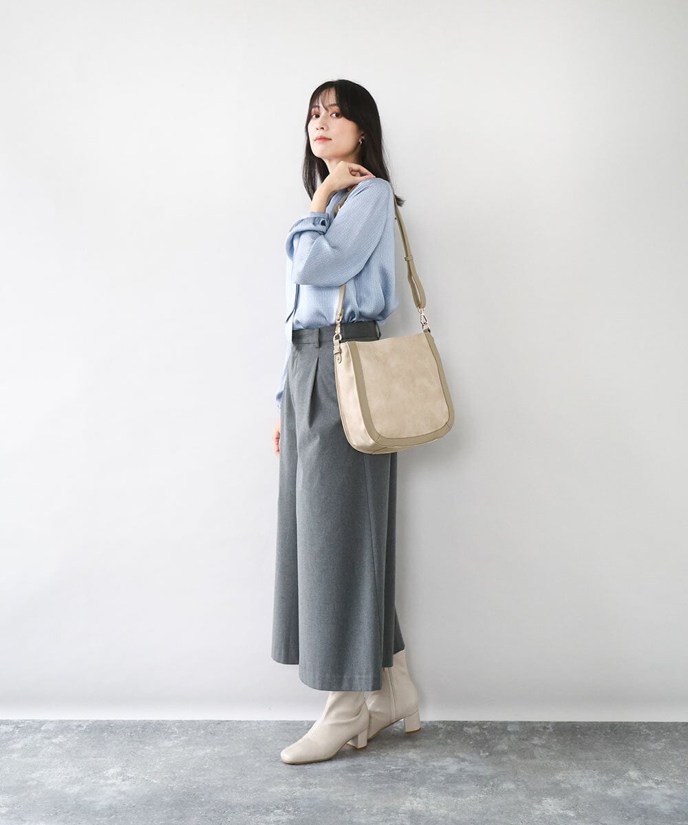 BPCJA73160 MK MICHEL KLEIN BAG(MK ミッシェルクラン バッグ) [2WAY]ラウンドワンハンドルバッグ ネイビー