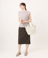 BPCJD61170 MK MICHEL KLEIN BAG(MK ミッシェルクラン バッグ) [2WAY/500g以下の軽量]ベルトデザインパンチングトート イエロー