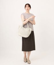 BPCJD61170 MK MICHEL KLEIN BAG(MK ミッシェルクラン バッグ) [2WAY/500g以下の軽量]ベルトデザインパンチングトート イエロー