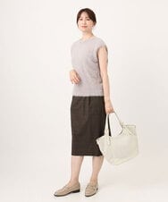 BPCJD61170 MK MICHEL KLEIN BAG(MK ミッシェルクラン バッグ) [2WAY/500g以下の軽量]ベルトデザインパンチングトート イエロー