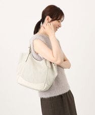 BPCJD61170 MK MICHEL KLEIN BAG(MK ミッシェルクラン バッグ) [2WAY/500g以下の軽量]ベルトデザインパンチングトート イエロー