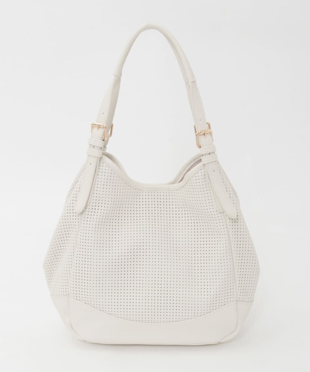 BPCJD61170 MK MICHEL KLEIN BAG(MK ミッシェルクラン バッグ) [2WAY/500g以下の軽量]ベルトデザインパンチングトート イエロー