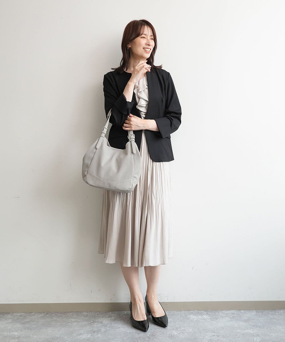 BPCJD61170 MK MICHEL KLEIN BAG(MK ミッシェルクラン バッグ) [2WAY/500g以下の軽量]ベルトデザインパンチングトート イエロー