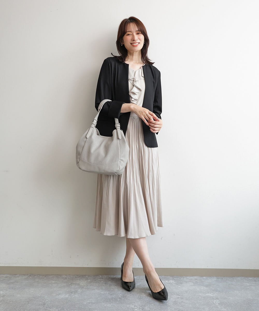 BPCJD61170 MK MICHEL KLEIN BAG(MK ミッシェルクラン バッグ) [2WAY/500g以下の軽量]ベルトデザインパンチングトート イエロー