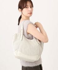 BPCJD61170 MK MICHEL KLEIN BAG(MK ミッシェルクラン バッグ) [2WAY/500g以下の軽量]ベルトデザインパンチングトート アイボリー