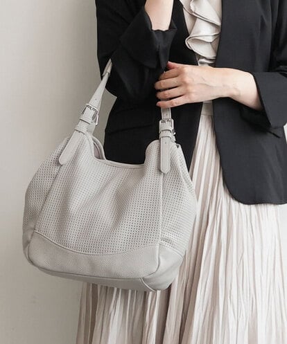 BPCJD61170 MK MICHEL KLEIN BAG [2WAY/500g以下の軽量]ベルトデザインパンチングトート