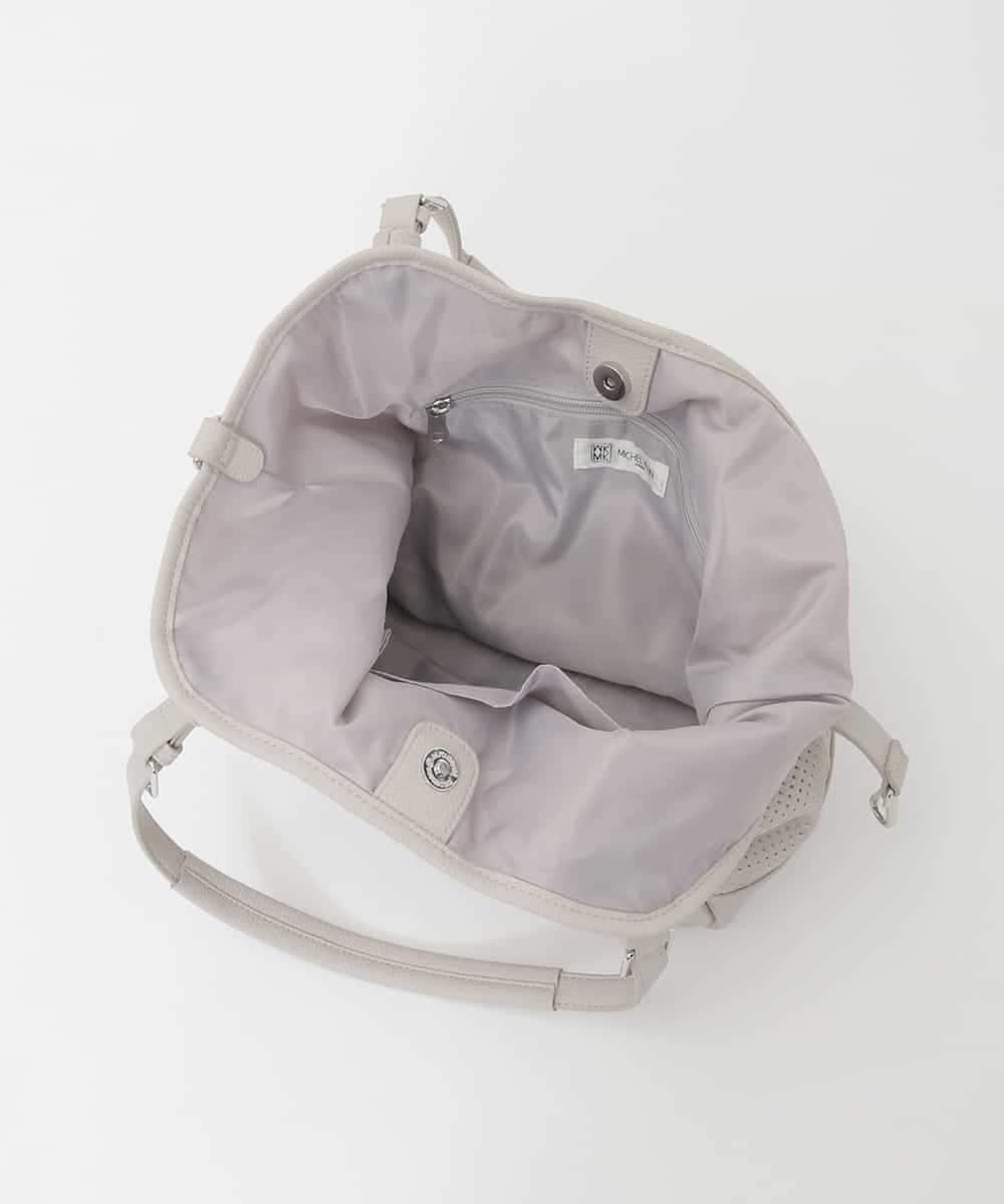 BPCJD61170 MK MICHEL KLEIN BAG(MK ミッシェルクラン バッグ) [2WAY/500g以下の軽量]ベルトデザインパンチングトート イエロー