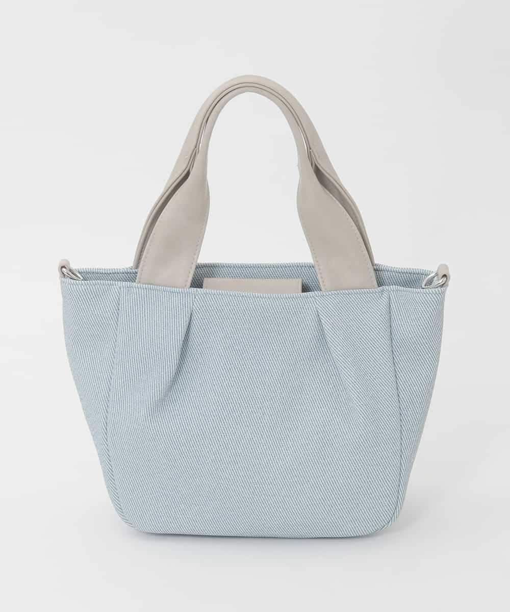 BPCJD62150 MK MICHEL KLEIN BAG(MK ミッシェルクラン バッグ) [2WAY/軽量]コンパクトオープンスクエアバッグ ライトブルー×グレー