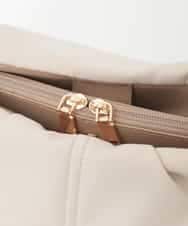 BPCJD73150 MK MICHEL KLEIN BAG(MK ミッシェルクラン バッグ) タッセル付きタックデザイントートバッグ ベージュ