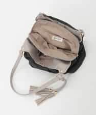 BPCJD73150 MK MICHEL KLEIN BAG(MK ミッシェルクラン バッグ) タッセル付きタックデザイントートバッグ ベージュ
