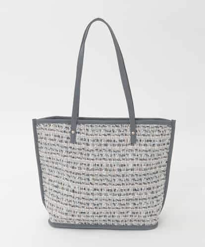 BPCJD74140 MK MICHEL KLEIN BAG [軽量/A4収納可]ツイードデザイントートバッグ