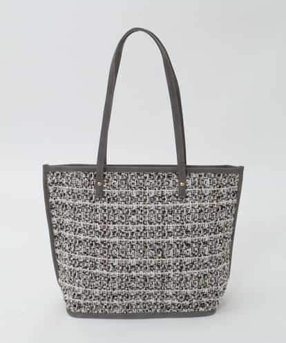 BPCJD74140 MK MICHEL KLEIN BAG [軽量/A4収納可]ツイードデザイントートバッグ