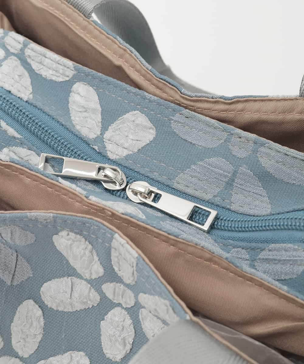 BPCJD75130 MK MICHEL KLEIN BAG(MK ミッシェルクラン バッグ) [300g以下の軽量]フラワーモチーフコンパクトスクエアバッグ ライトブルー