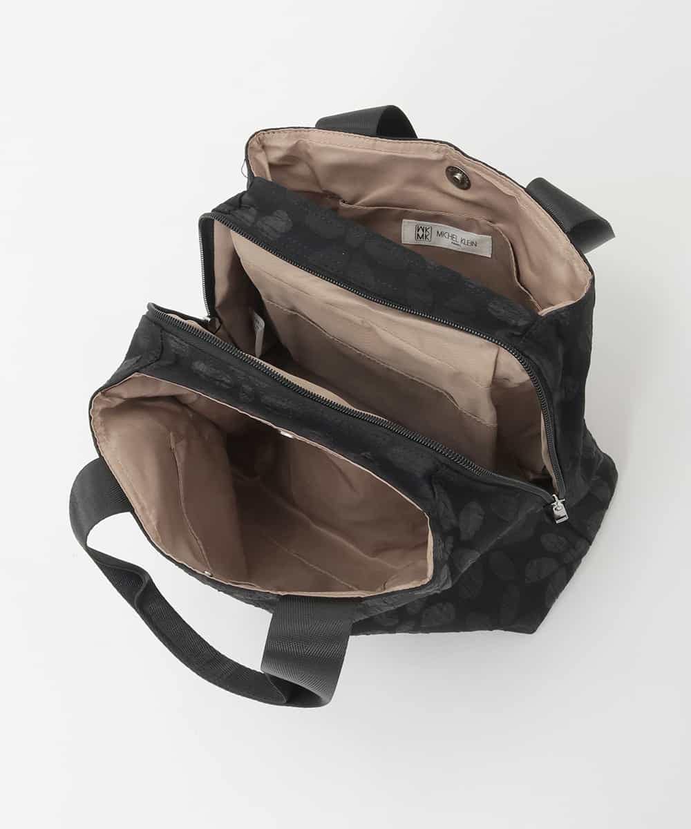 BPCJD75130 MK MICHEL KLEIN BAG(MK ミッシェルクラン バッグ) [300g以下の軽量]フラワーモチーフコンパクトスクエアバッグ ライトブルー