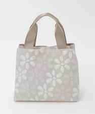 BPCJD75130 MK MICHEL KLEIN BAG(MK ミッシェルクラン バッグ) [300g以下の軽量]フラワーモチーフコンパクトスクエアバッグ ライトグレー