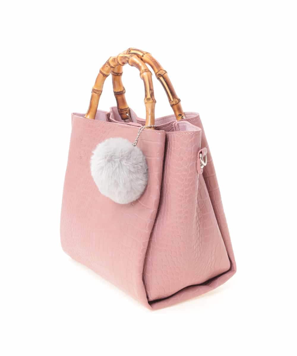 BPCJE51120 MK MICHEL KLEIN BAG(MK ミッシェルクラン バッグ) 【販売停止】バンブーハンドルバッグ ピンク