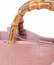 BPCJE51120 MK MICHEL KLEIN BAG(MK ミッシェルクラン バッグ) 【販売停止】バンブーハンドルバッグ ピンク