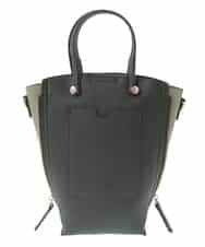 BPCJS81120 MK MICHEL KLEIN BAG(MK ミッシェルクラン バッグ) [2WAY・軽量]配色ガセットコンパクトバッグ ブラック×カーキ