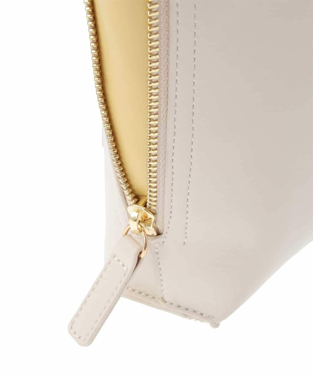 BPCJS81120 MK MICHEL KLEIN BAG(MK ミッシェルクラン バッグ) [2WAY・軽量]配色ガセットコンパクトバッグ ブラック×カーキ