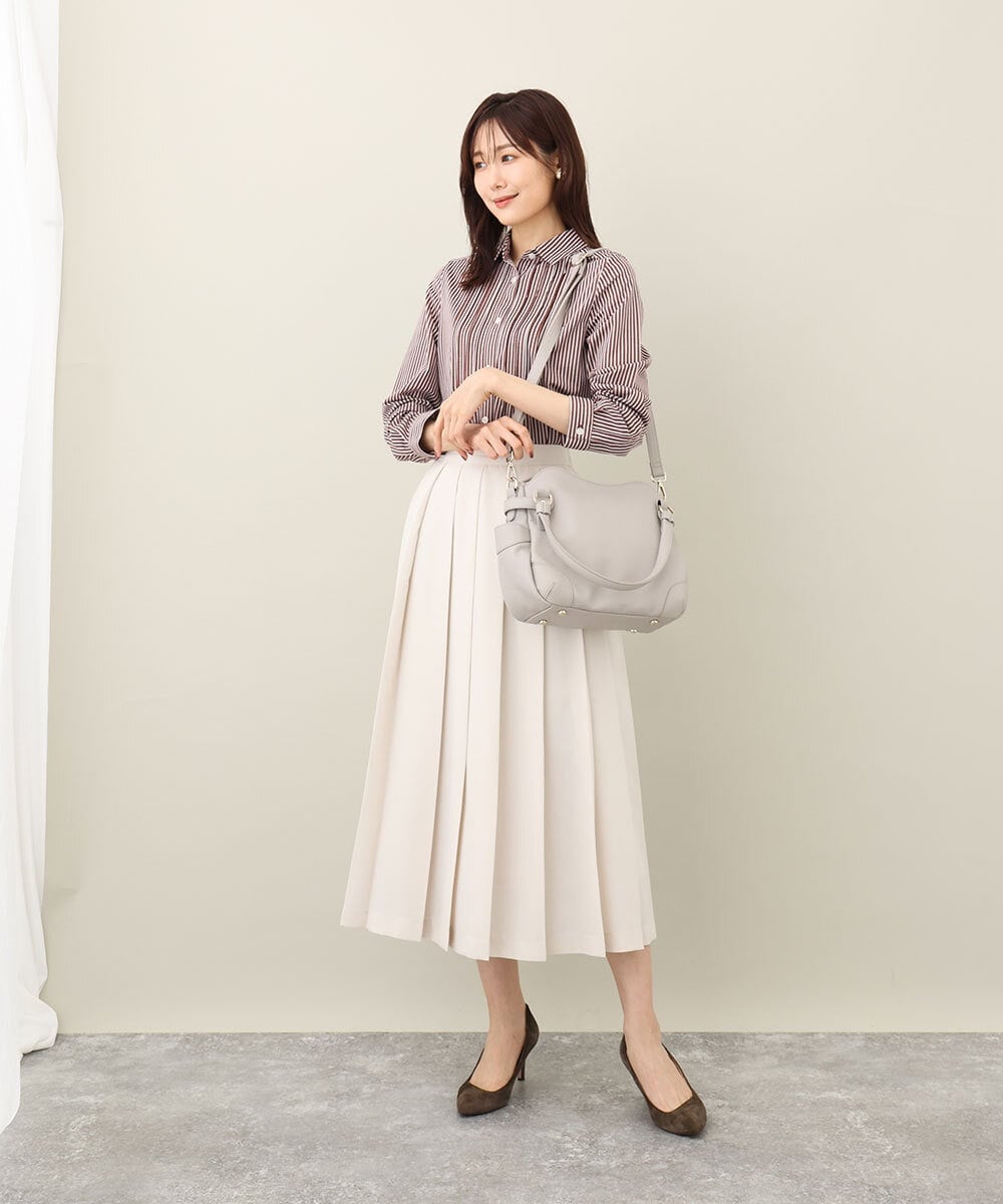 BPCJV72150 MK MICHEL KLEIN BAG(MK ミッシェルクラン バッグ) [2WAY]メタルアクセントラウンドトートバッグ ライトブルー