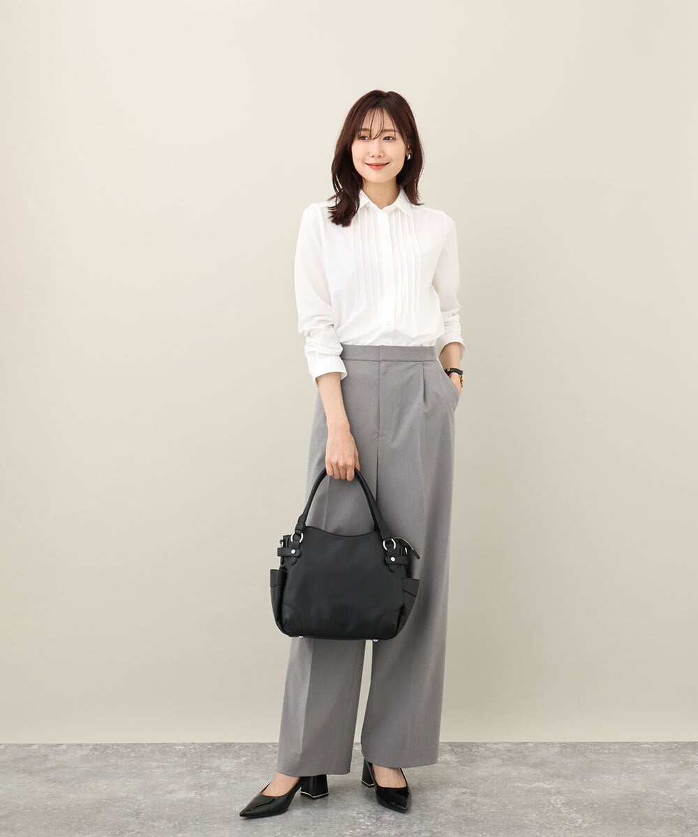 BPCJV72150 MK MICHEL KLEIN BAG(MK ミッシェルクラン バッグ) [2WAY]メタルアクセントラウンドトートバッグ ライトブルー