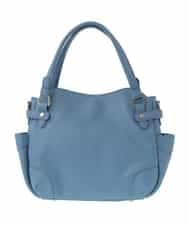 BPCJV72150 MK MICHEL KLEIN BAG(MK ミッシェルクラン バッグ) [2WAY]メタルアクセントラウンドトートバッグ ライトブルー