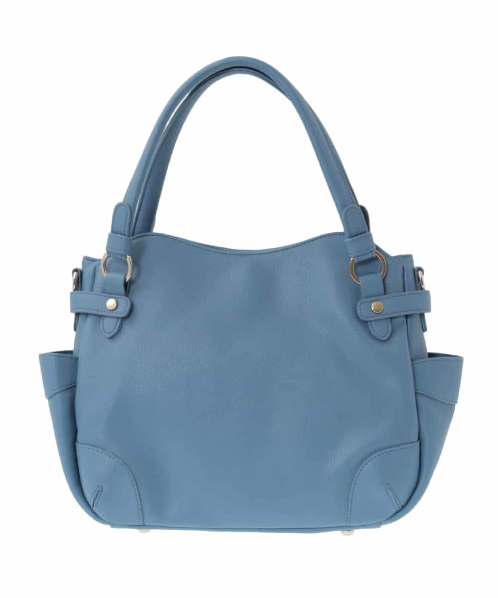 BPCJV72150 MK MICHEL KLEIN BAG(MK ミッシェルクラン バッグ) [2WAY]メタルアクセントラウンドトートバッグ ライトブルー