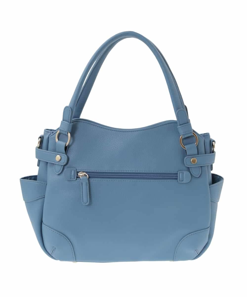 BPCJV72150 MK MICHEL KLEIN BAG(MK ミッシェルクラン バッグ) [2WAY]メタルアクセントラウンドトートバッグ ライトブルー