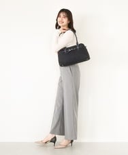 BPCLA95160 MK MICHEL KLEIN BAG(MK ミッシェルクラン バッグ) [2WAY]ワイドスクエアベルトトートバッグ ネイビー