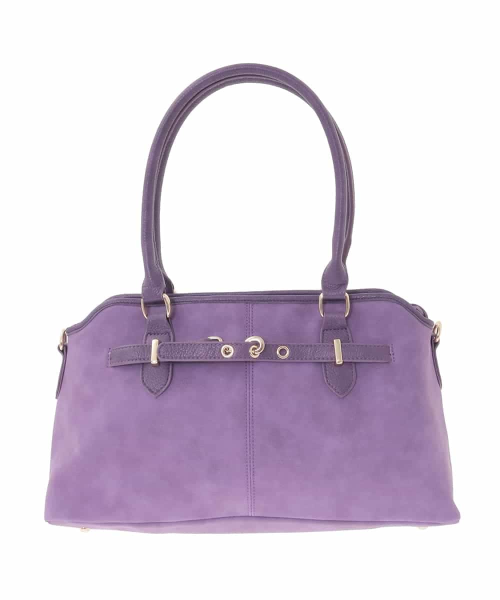 BPCLA95160 MK MICHEL KLEIN BAG(MK ミッシェルクラン バッグ) [2WAY]ワイドスクエアベルトトートバッグ パープル
