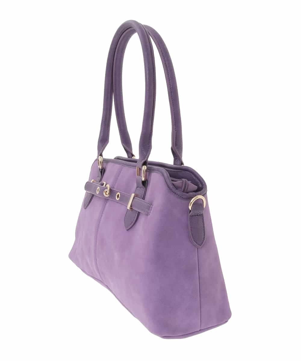 BPCLA95160 MK MICHEL KLEIN BAG(MK ミッシェルクラン バッグ) [2WAY]ワイドスクエアベルトトートバッグ パープル