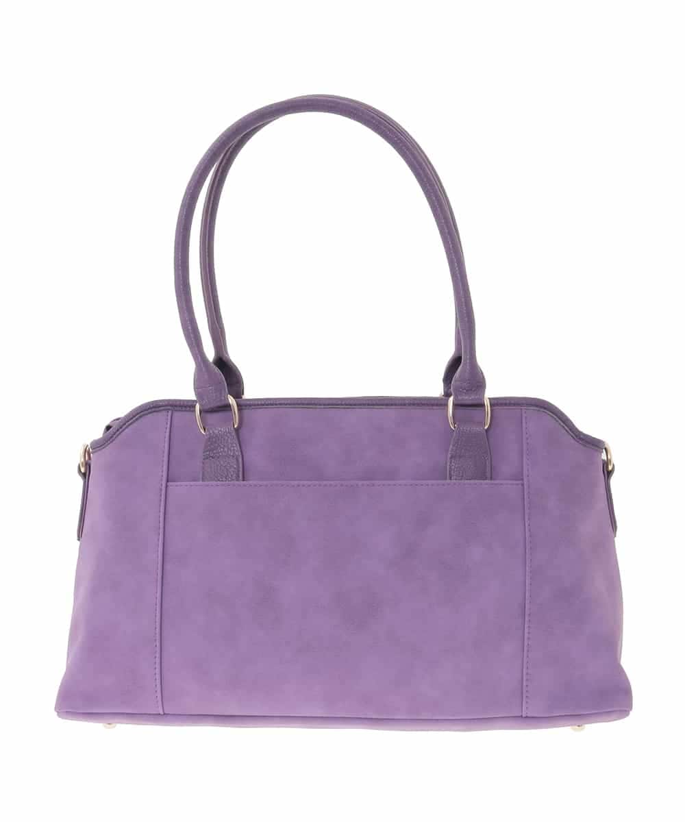 BPCLA95160 MK MICHEL KLEIN BAG(MK ミッシェルクラン バッグ) [2WAY]ワイドスクエアベルトトートバッグ パープル