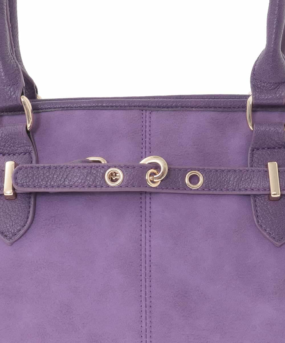 BPCLA95160 MK MICHEL KLEIN BAG(MK ミッシェルクラン バッグ) [2WAY]ワイドスクエアベルトトートバッグ パープル