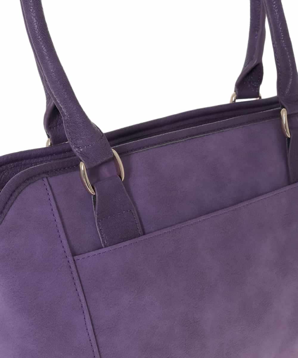 BPCLA95160 MK MICHEL KLEIN BAG(MK ミッシェルクラン バッグ) [2WAY]ワイドスクエアベルトトートバッグ パープル