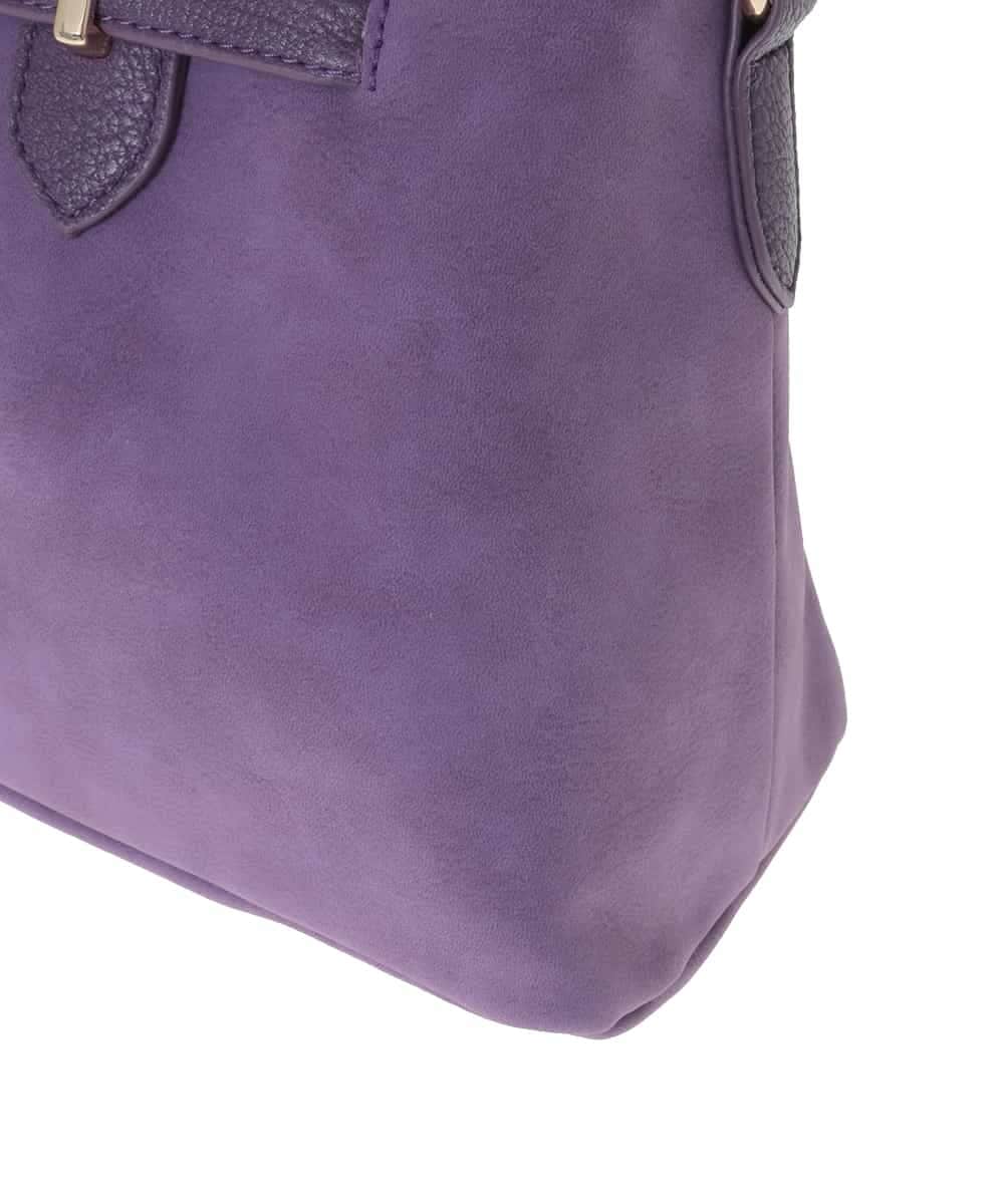BPCLA95160 MK MICHEL KLEIN BAG(MK ミッシェルクラン バッグ) [2WAY]ワイドスクエアベルトトートバッグ パープル