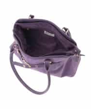BPCLA95160 MK MICHEL KLEIN BAG(MK ミッシェルクラン バッグ) [2WAY]ワイドスクエアベルトトートバッグ パープル