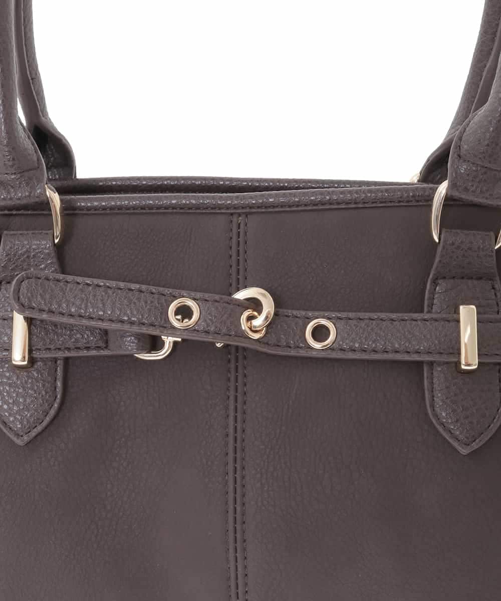 BPCLA95160 MK MICHEL KLEIN BAG(MK ミッシェルクラン バッグ) [2WAY]ワイドスクエアベルトトートバッグ パープル