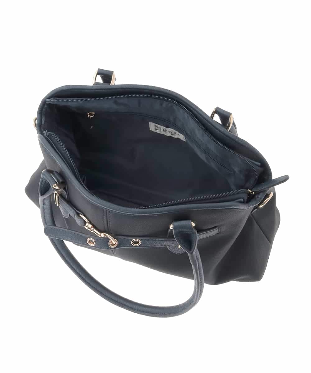 BPCLA95160 MK MICHEL KLEIN BAG(MK ミッシェルクラン バッグ) [2WAY]ワイドスクエアベルトトートバッグ パープル