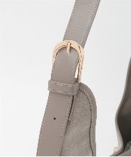 BPCLD93160 MK MICHEL KLEIN BAG(MK ミッシェルクラン バッグ) [軽量/ハンドル調整可能]スエード調ワンハンドルホーボーバッグ アイボリー