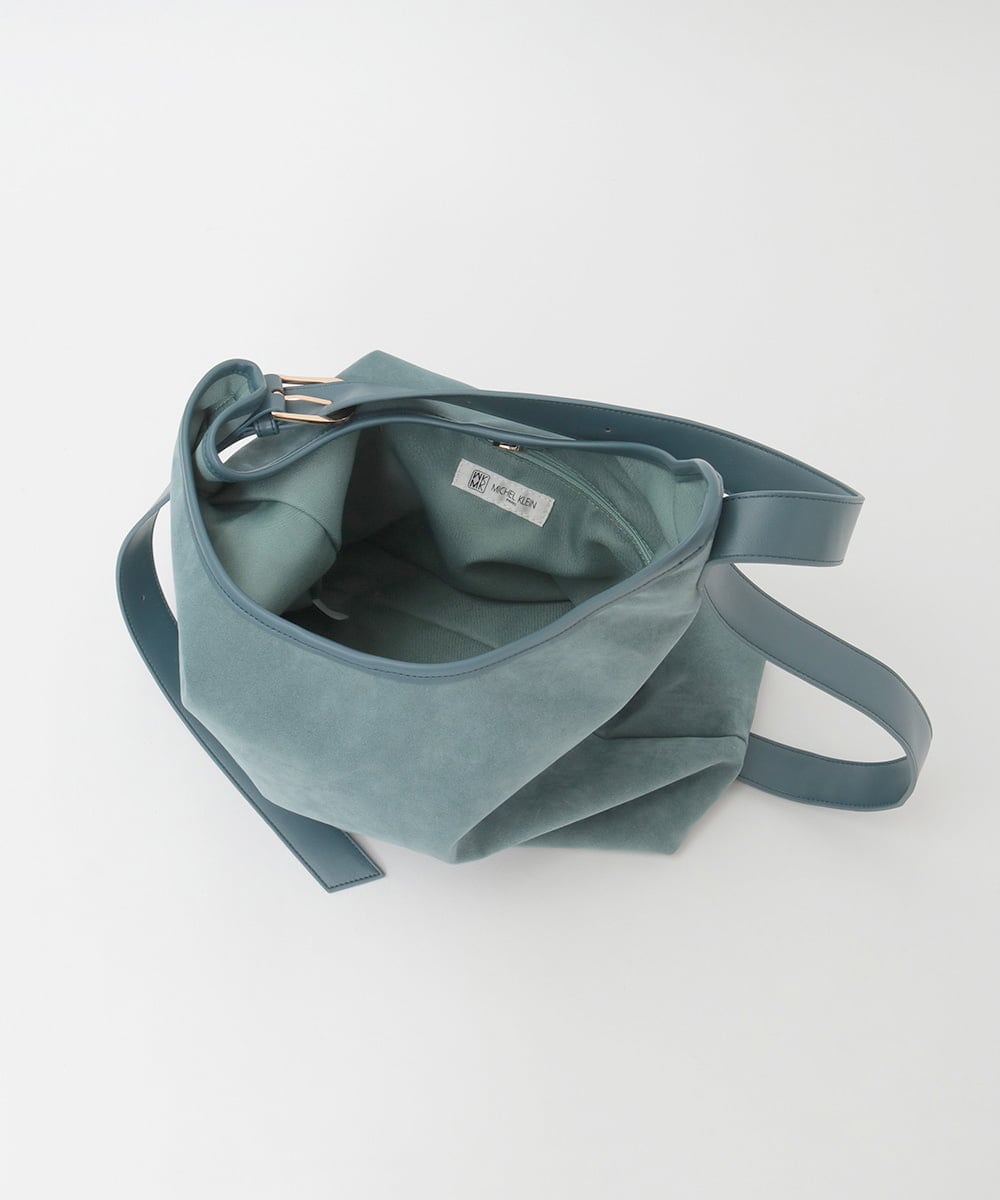 BPCLD93160 MK MICHEL KLEIN BAG(MK ミッシェルクラン バッグ) [軽量/ハンドル調整可能]スエード調ワンハンドルホーボーバッグ アイボリー